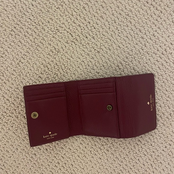 Burgundy Tavy Small Wallet - Picture 2 of 6